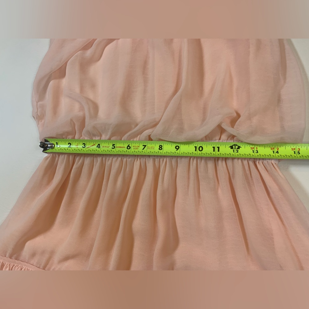Janet Paris pink ruffled mini A line dress medium multiple layers barbie (bin L) - Picture 6 of 8